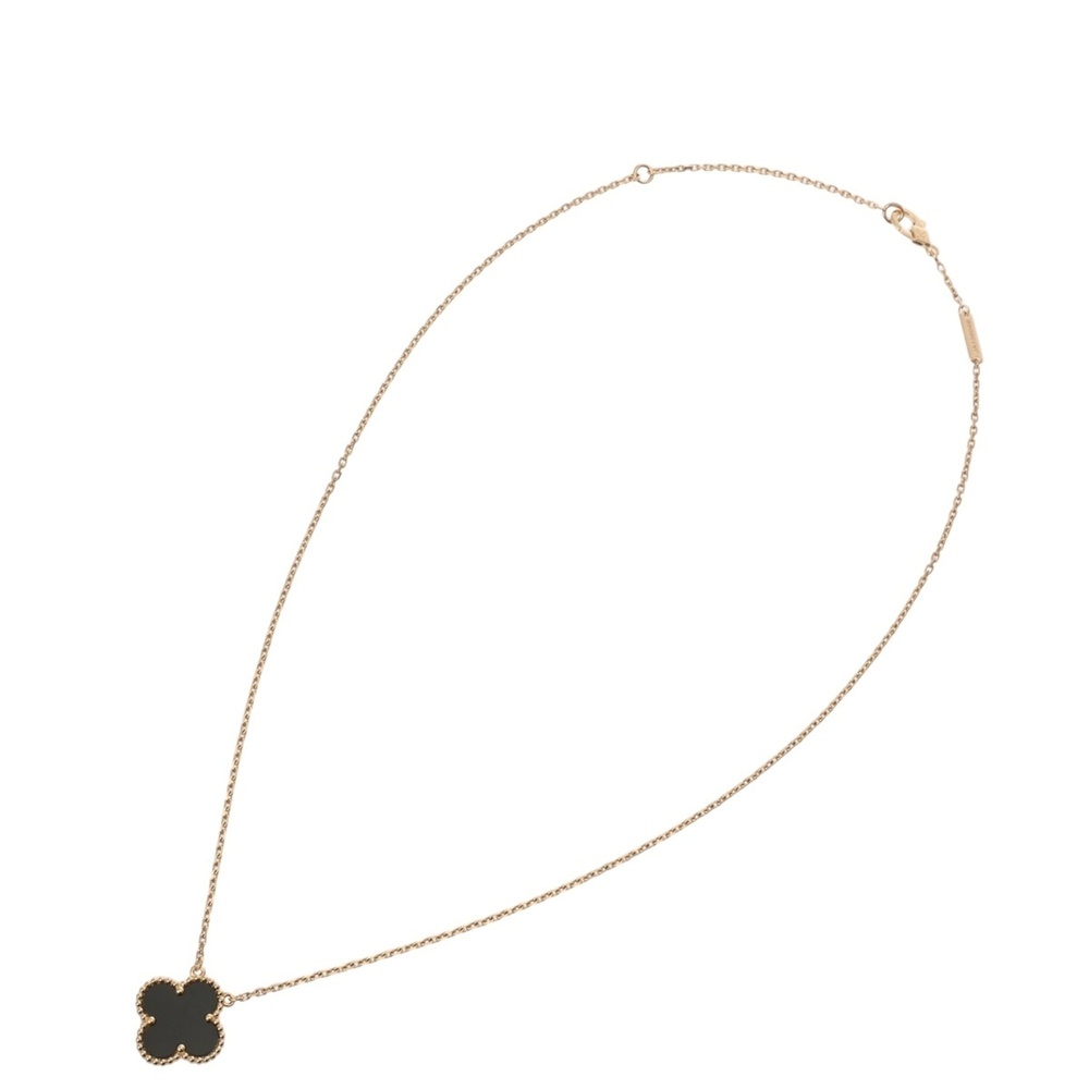 VAN CLEEF & ARPELS Alhambra Necklace VCARPMOP00 Women's 18K Yellow Gold YG A ... - Picture 7 of 11